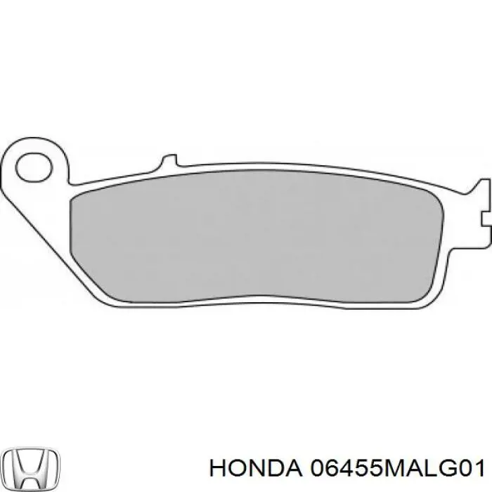 06455MALG01 Honda pastillas de freno delanteras