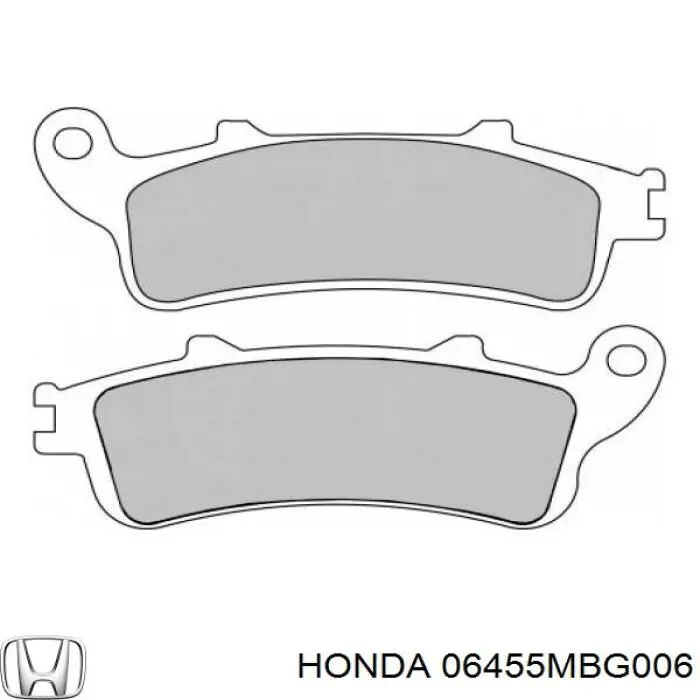 06455MBG006 Honda pastillas de freno delanteras