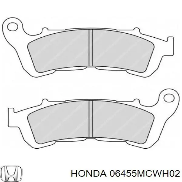 06455MCWH02 Honda pastillas de freno delanteras