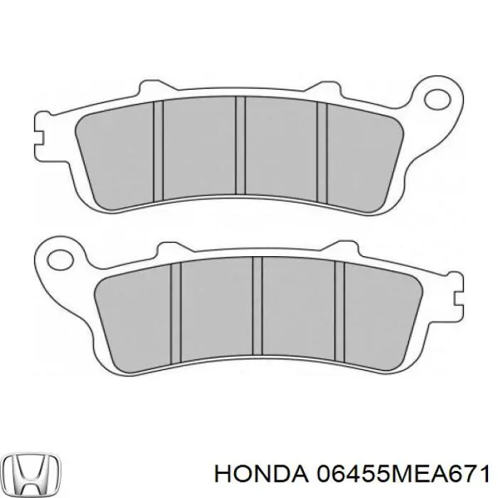 06455MEA671 Honda pastillas de freno delanteras