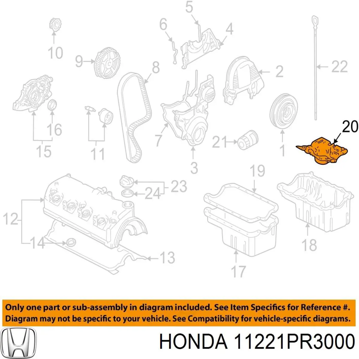 11221PR3000 Honda