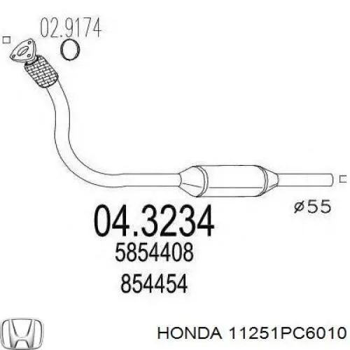 Junta del cárter de aceite Honda 11251PC6010 precio, desde 6,58 EUR