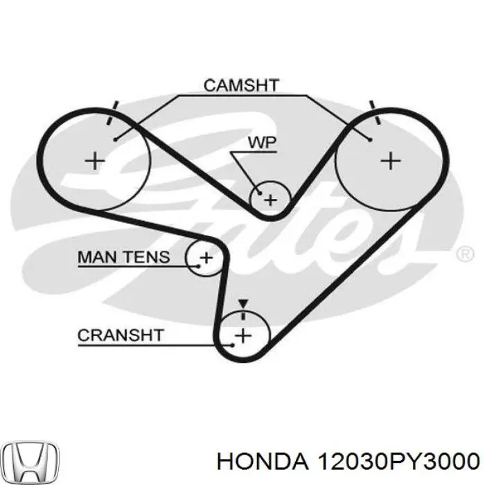 12030PY3000 Honda juego de juntas, tapa de culata de cilindro, anillo de junta