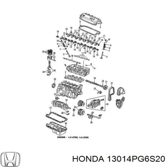 13014PG6S20 Honda