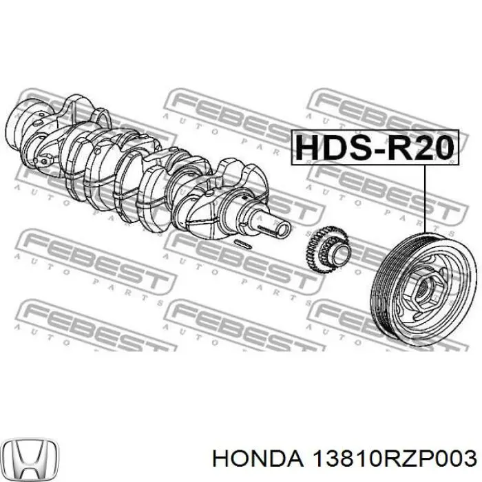 Comprar 13810RZP003 Honda La polea del cigüeñal