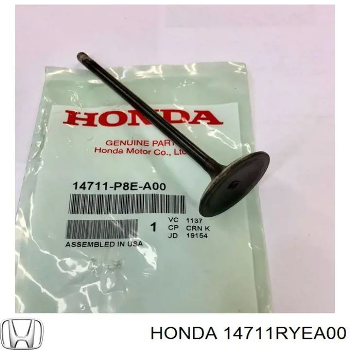 14711RYEA00 Honda válvula de admisión