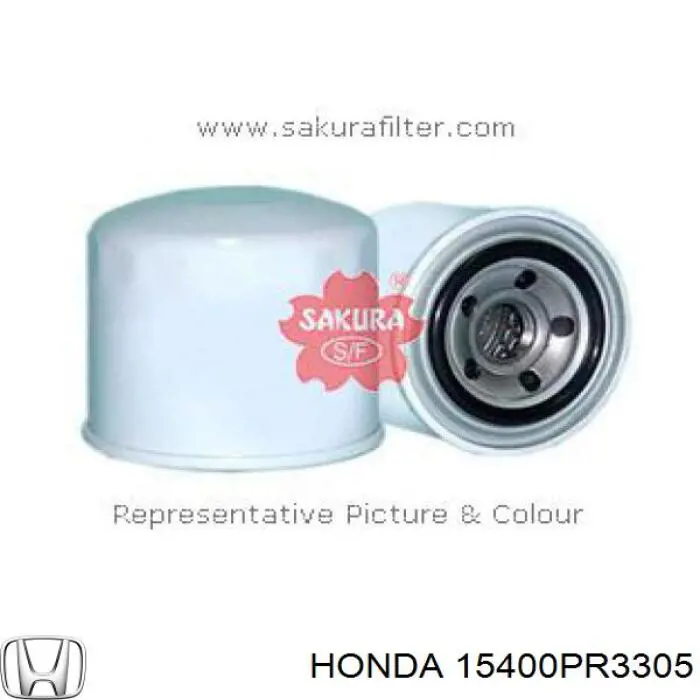 Filtro de aceite motor Honda 15400PR3305