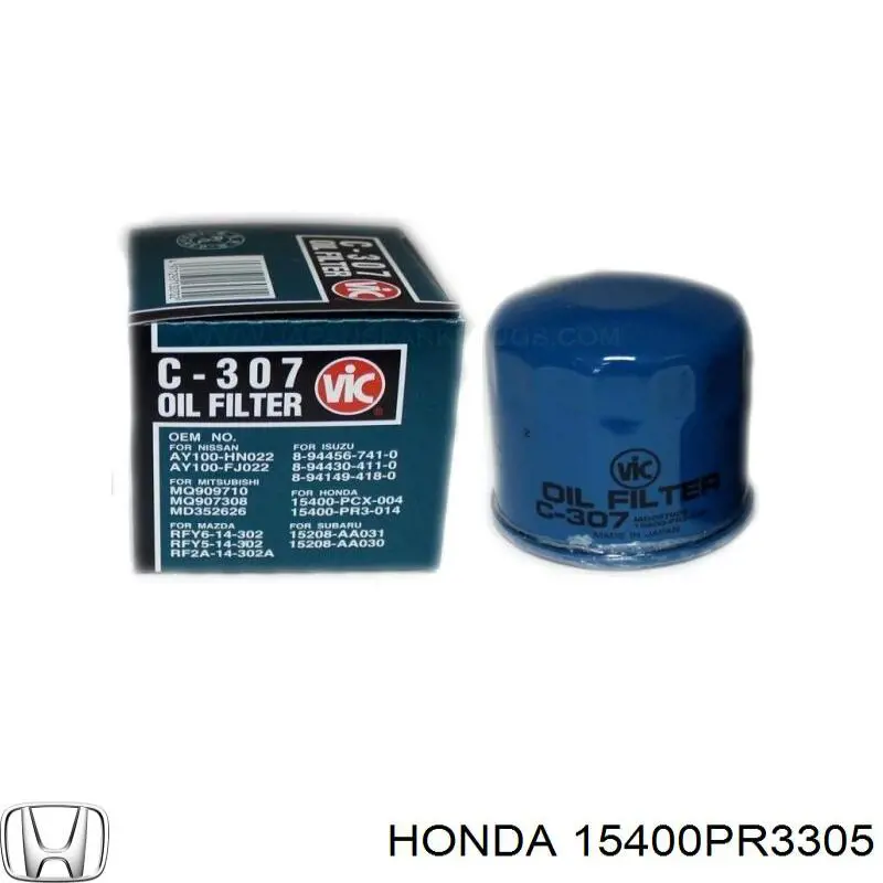 15400PR3305 Honda filtro de aceite