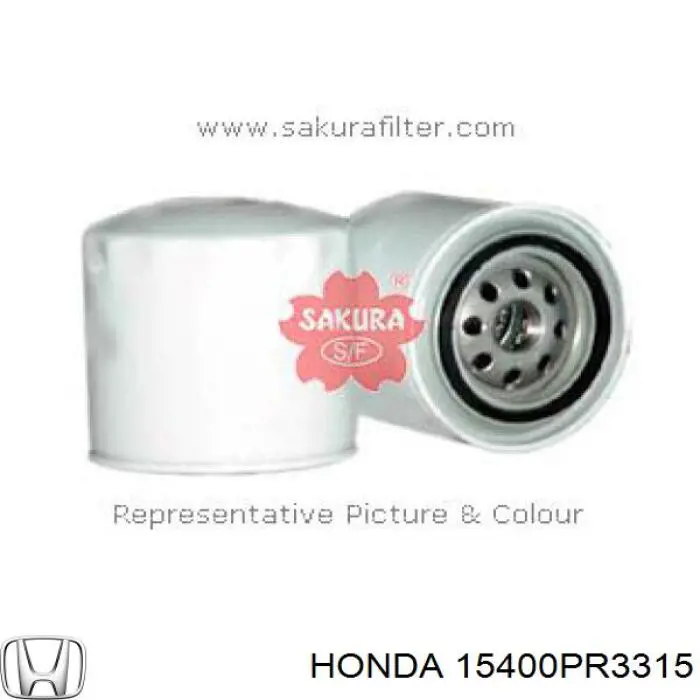 Filtro de aceite motor Honda 15400PR3315