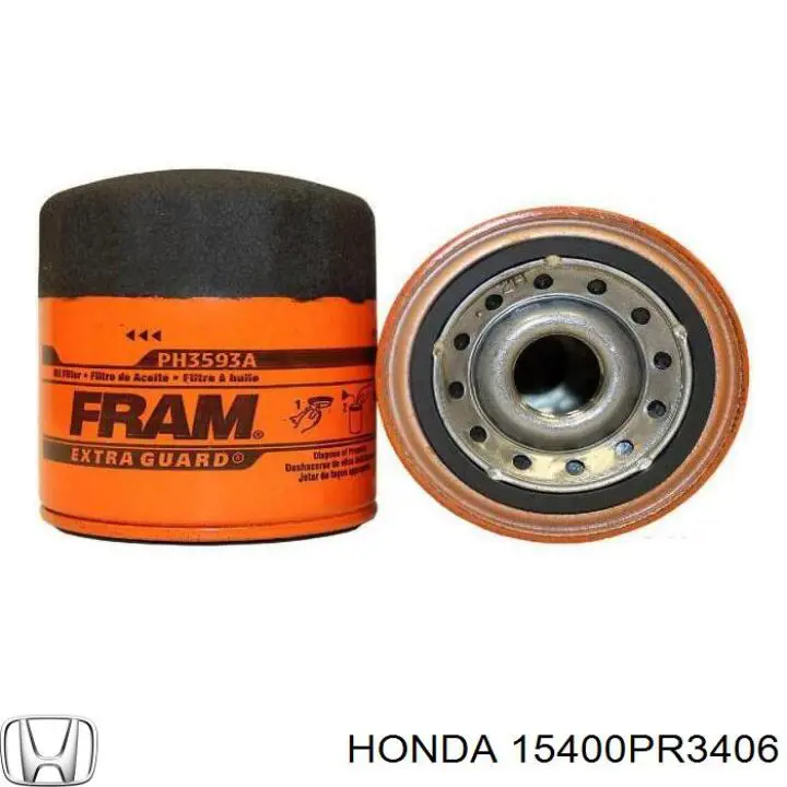 15400PR3406 Honda filtro de aceite