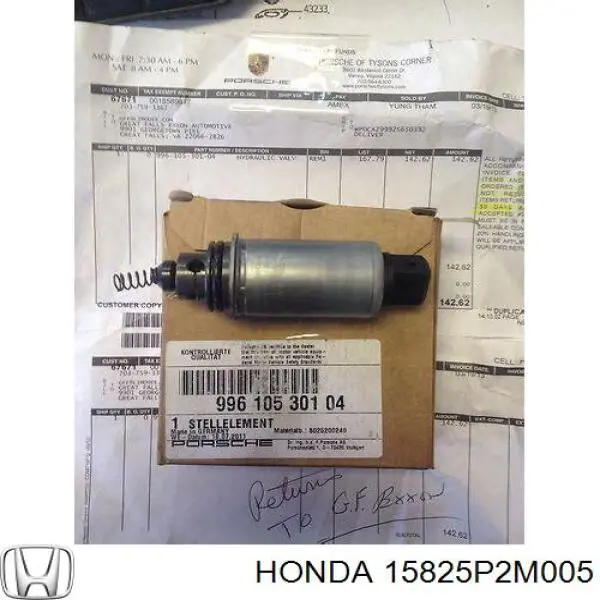 Comprar 15825P2M005 Honda Junta de la válvula reguladora de presión de aceite del motor