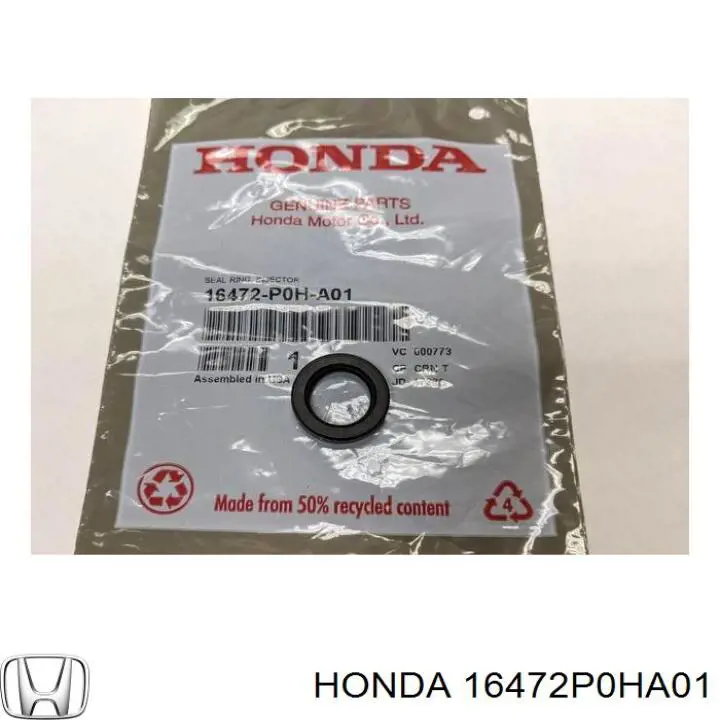 Junta anular, inyector para Honda Prelude (BB)