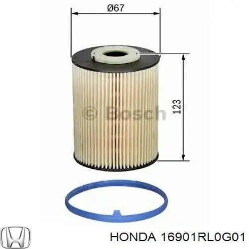 16901RL0G01 Honda filtro combustible
