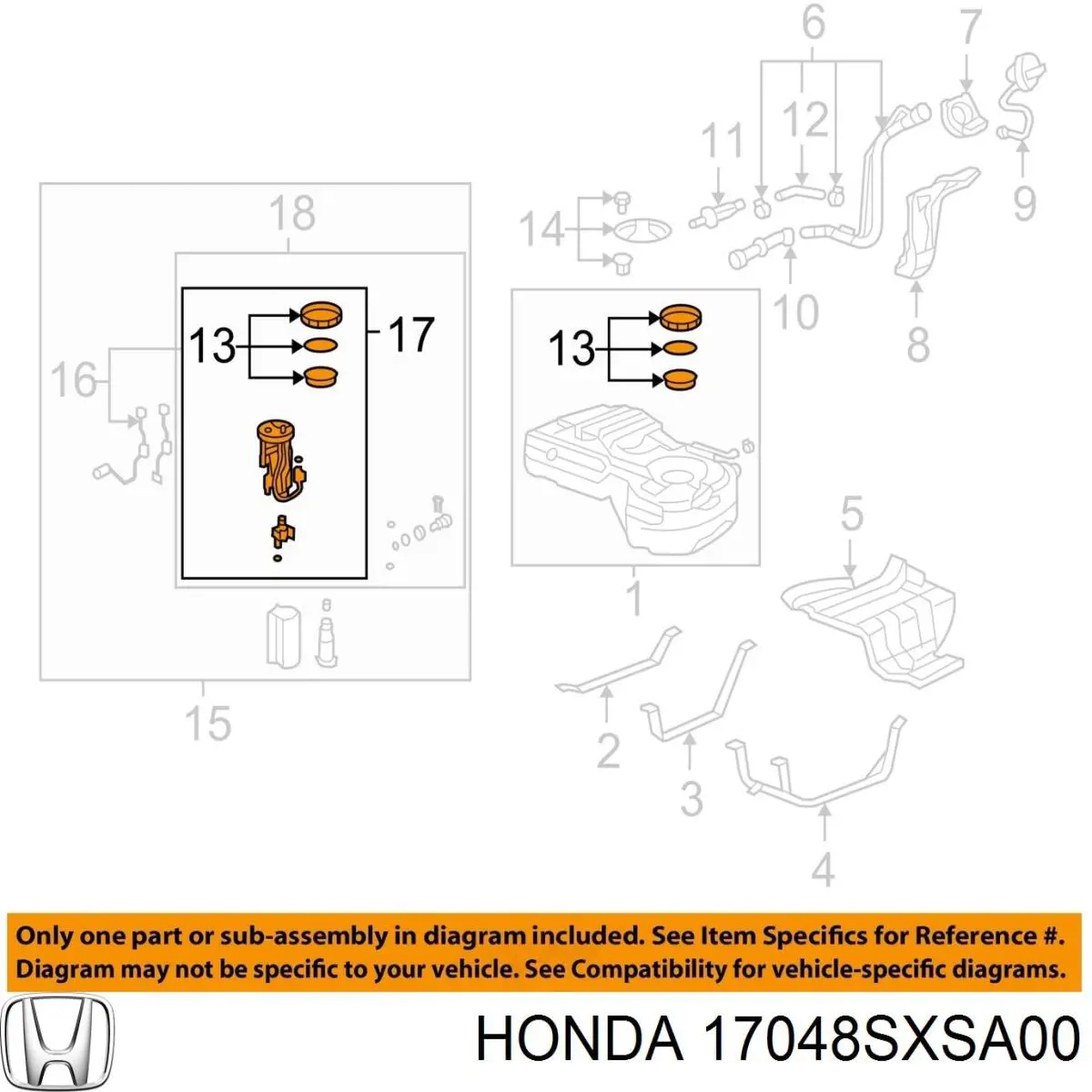 Filtro de gasoil para Honda CR-V (RE)