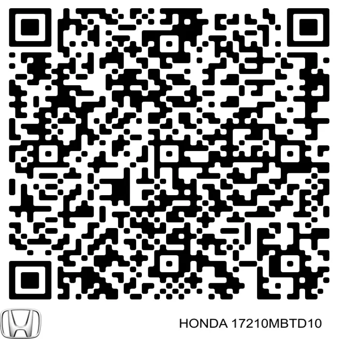 17210MBTD10 Honda filtro de aire