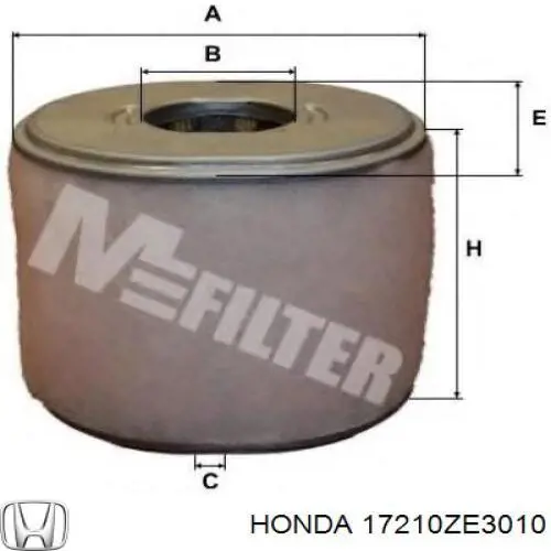 17210ZE3010 Honda filtro de aire