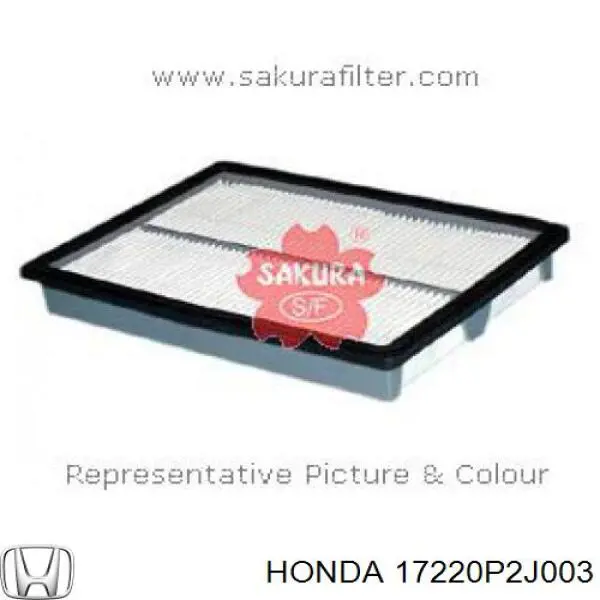 Filtro de aire 17220P2J003 Honda