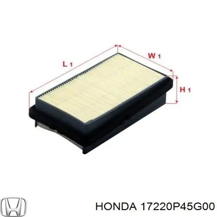 El filtro de aire Honda 17220P45G00 precio, desde 8,88 EUR