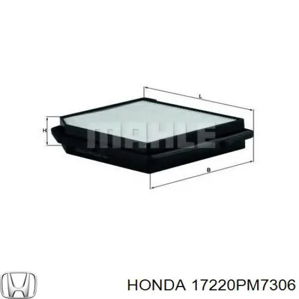 17220PM7306 Honda filtro de aire