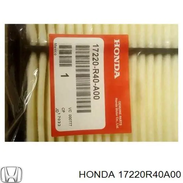 17220R40A00 Honda filtro de aire