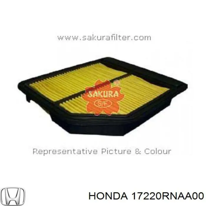 17220RNAA00 Honda Filtro de aire de motor