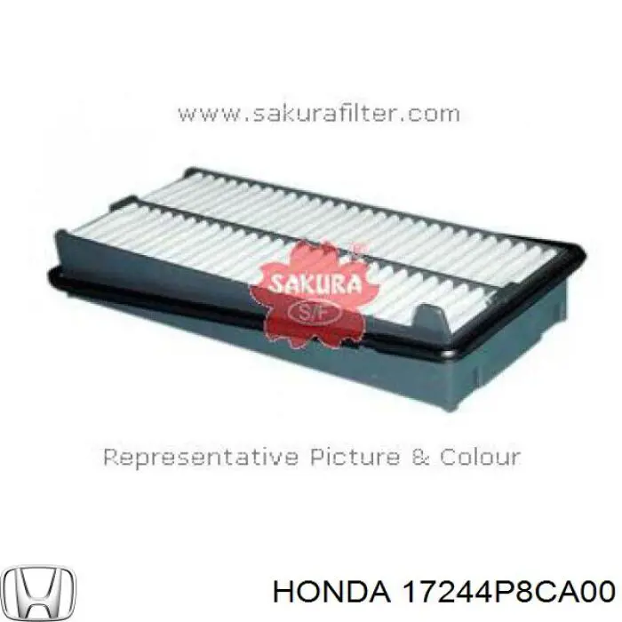 17244P8CA00 Honda filtro de aire