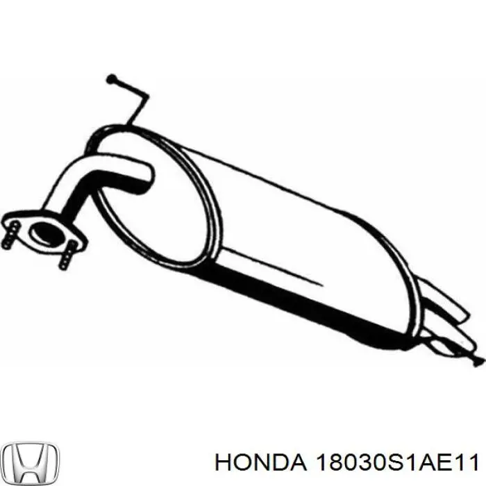 18030S1AE11 Honda Silenciador trasero