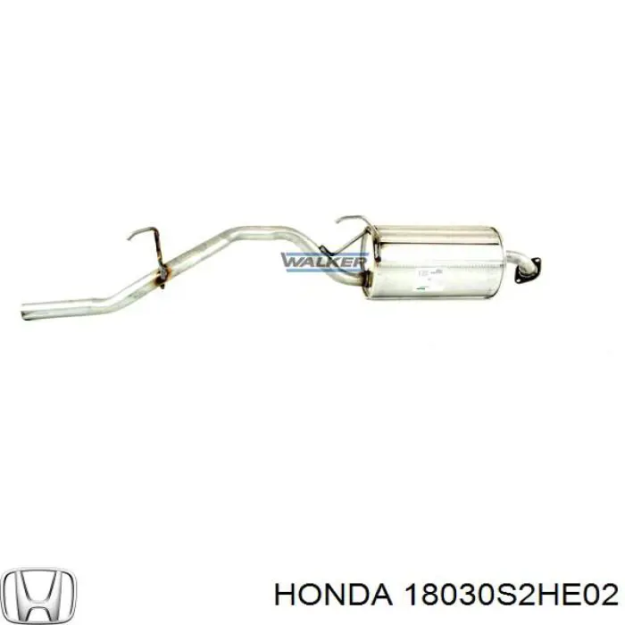 18030S2HE02 Honda silenciador posterior