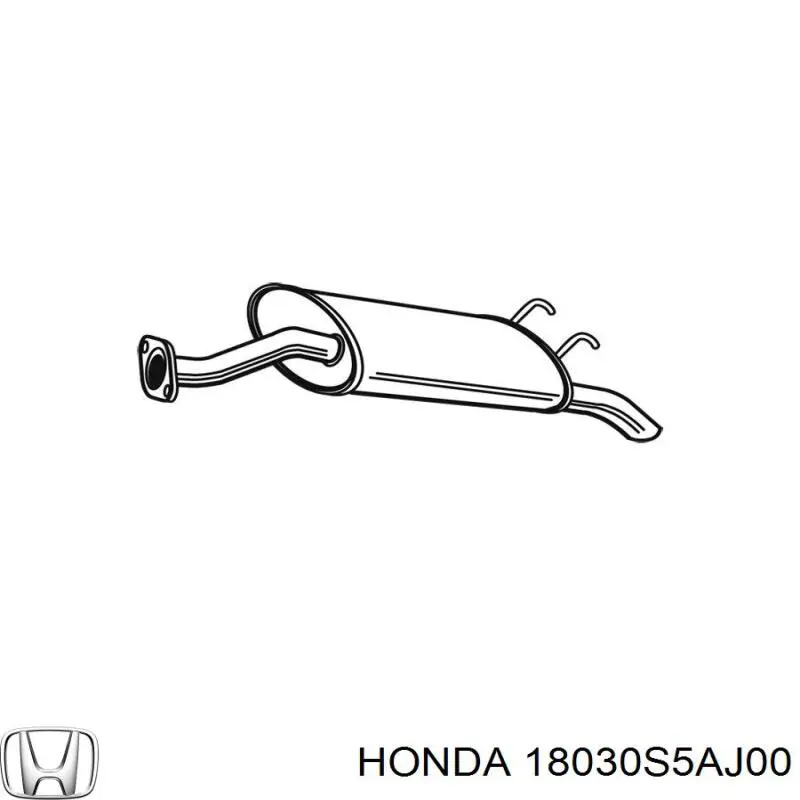 Silenciador trasero Honda 18030S5AJ00 precio, desde 87,80 EUR
