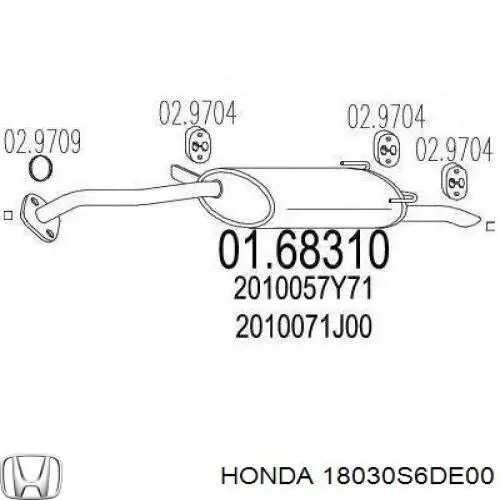 Silenciador trasero 163393 Bosal