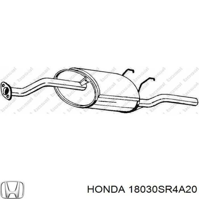 Silenciador trasero para Honda Civic V EG