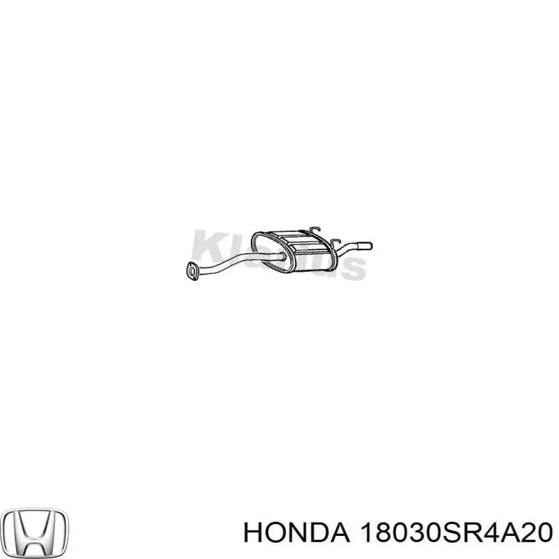 18030SR4A20 Honda silenciador posterior