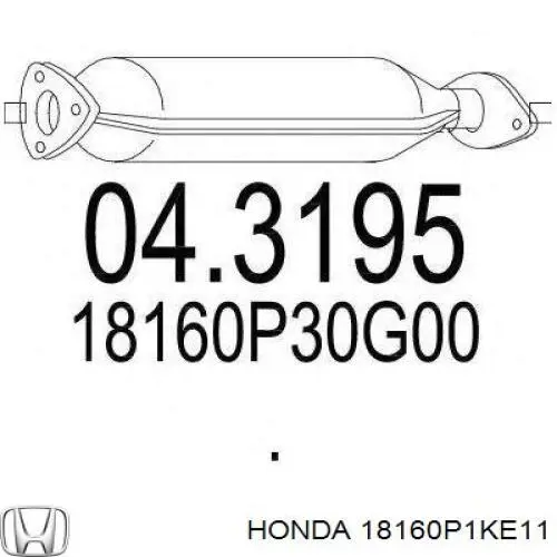 Catalizador Honda 18160P1JE00 precio, desde 210,69 EUR