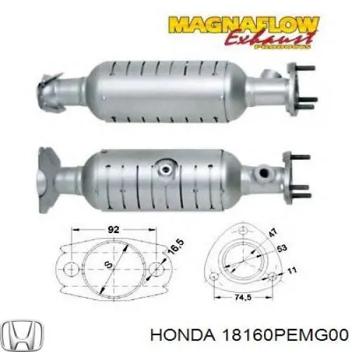 Comprar 18160PEMG00 Honda Catalizador