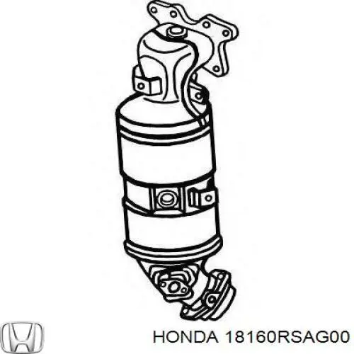 Comprar 18160RSAG00 Honda Catalizador