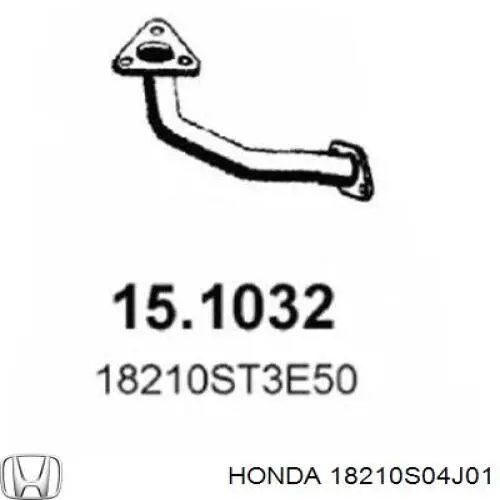 Tubo de escape delantero para Honda Civic (EJ9, EK1)