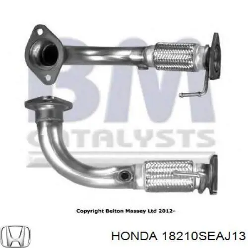 Tubo de admisión del silenciador de escape delantero Honda 18210SEAJ13 precio, desde 102,04 EUR