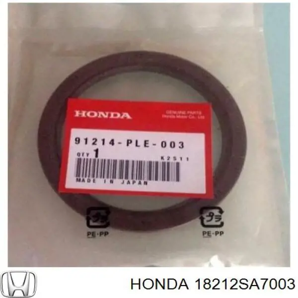 18212SA7003 Honda junta, tubo de escape silenciador
