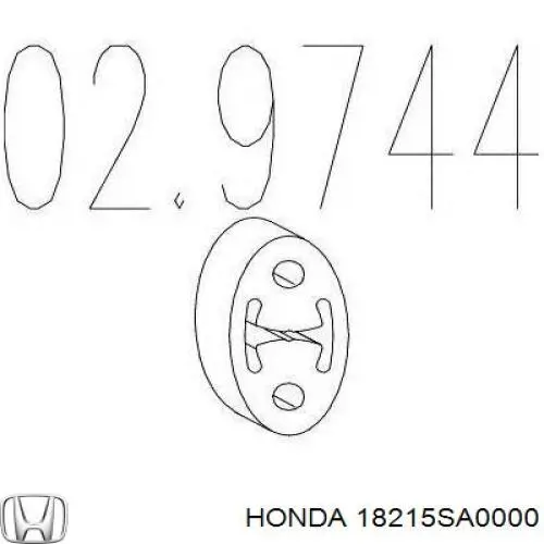 Almohadilla de tope silenciador Honda 18215SA0000 precio, desde 2,08 EUR