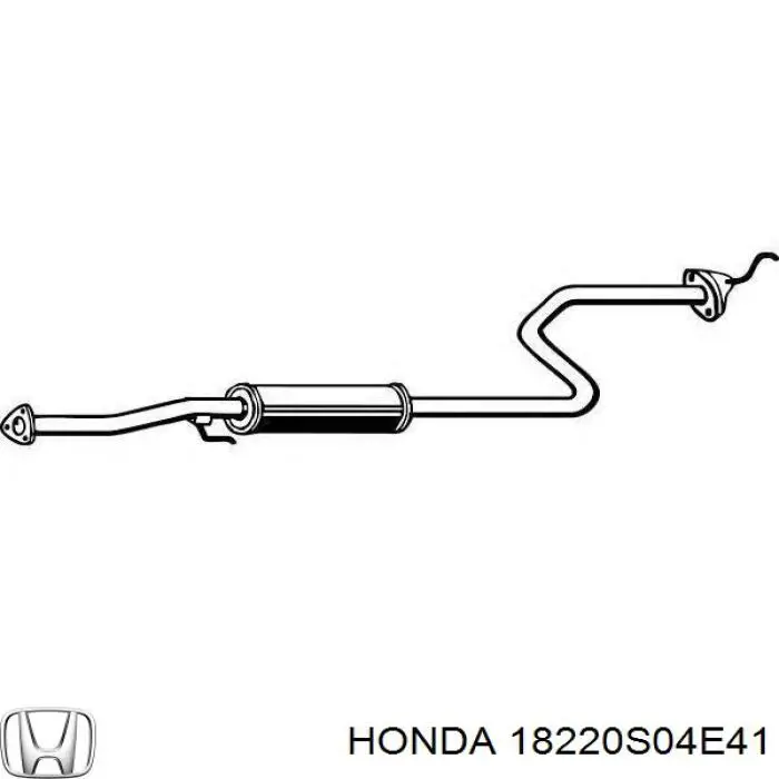 Silenciador del medio para Honda Civic (EJ9, EK1)