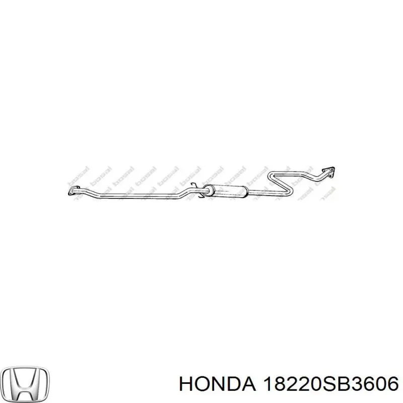 18220SB3606 Honda tubo de admisión del silenciador de escape delantero