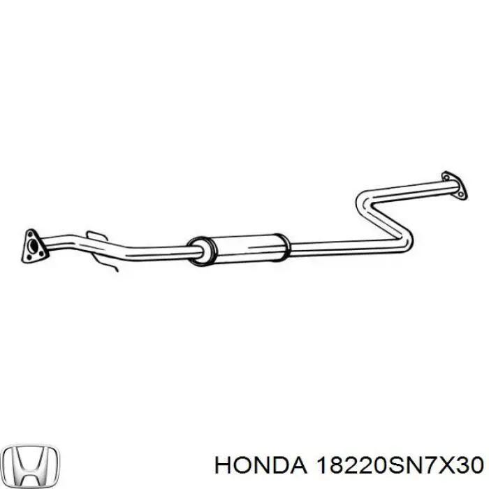 18220-SM4-A00 Honda silenciador del medio