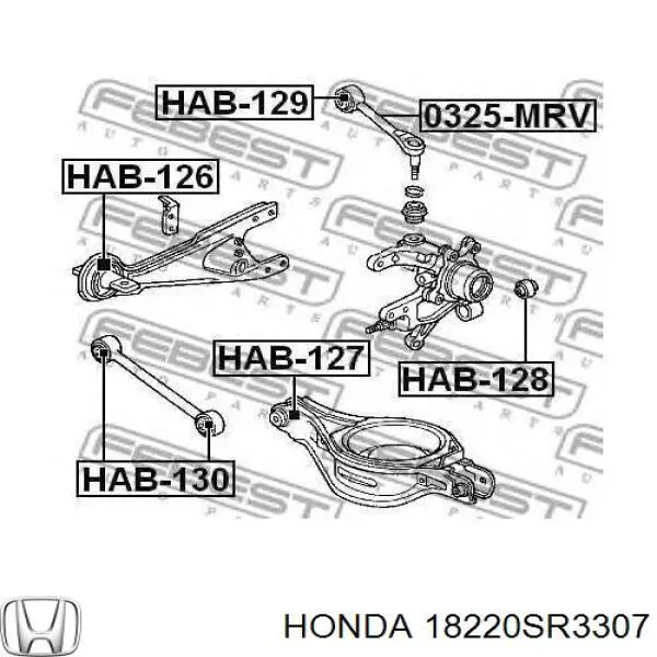 18220SR3E21 Honda silenciador del medio