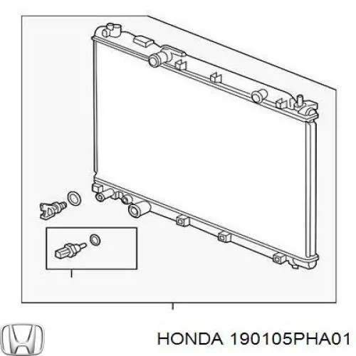 190105PHA01 Honda radiador refrigeración del motor