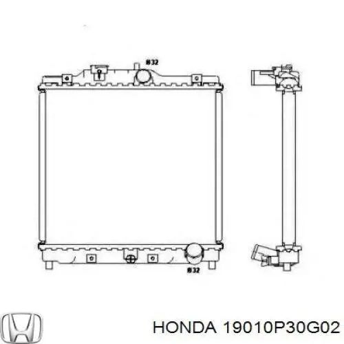 19010P30G02 Honda radiador