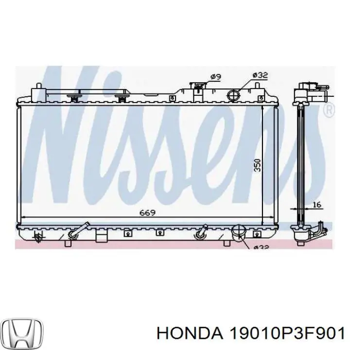 19010P3F901 Honda Refrigeración del motor