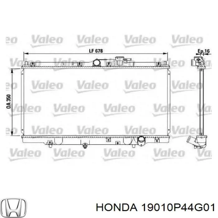 19010P44G01 Honda radiador refrigeración del motor