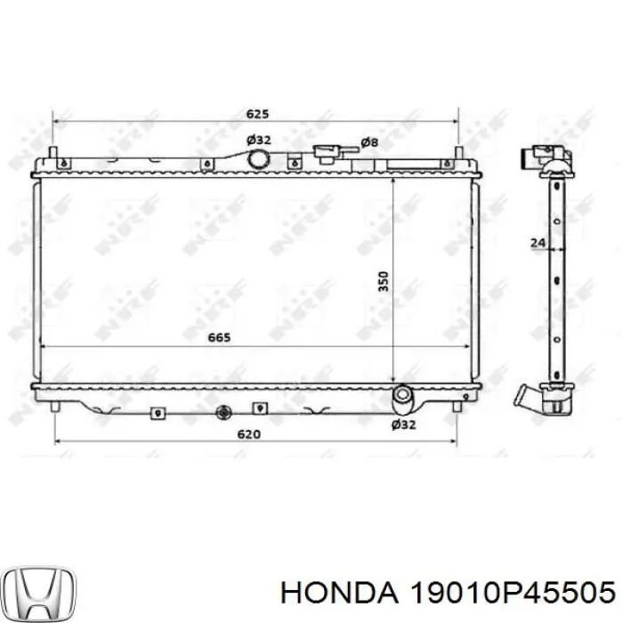 Água radiador Honda 19010P45505 precio, desde 81,15 EUR