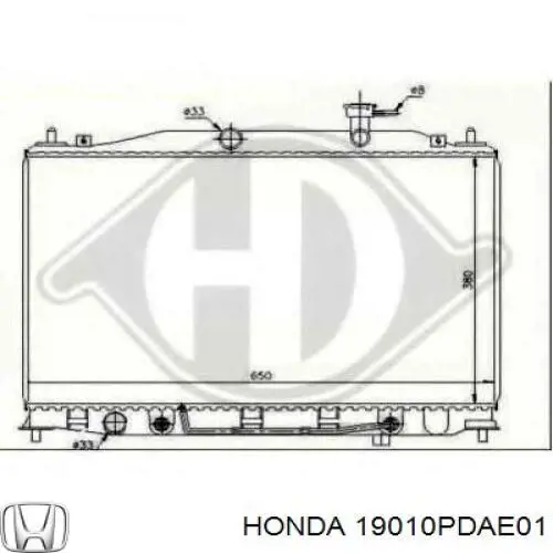 Radiador 19010PDAE01 Honda