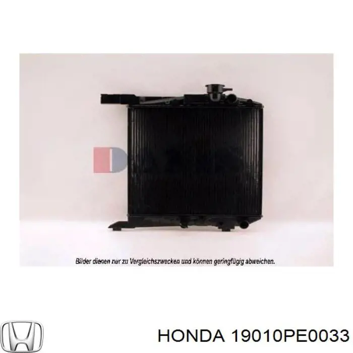 19010PE0033 Honda radiador refrigeración del motor